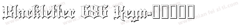 Blackletter 686 Regu字体转换